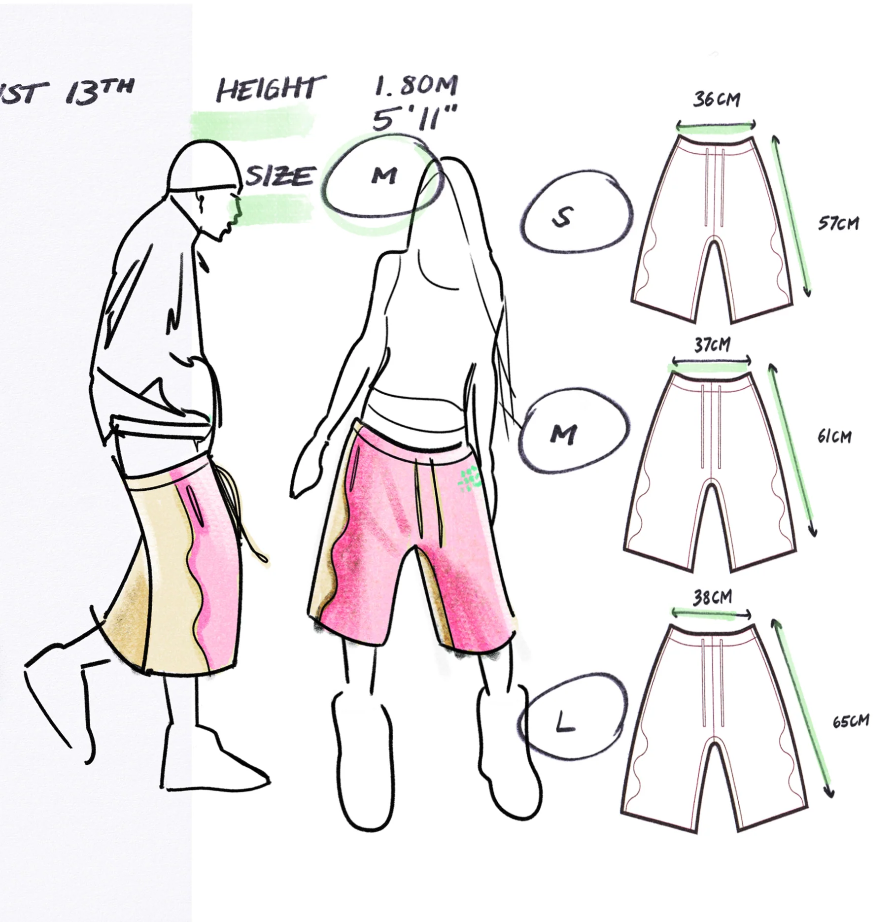 Huni Shorts - Pink - Image 3